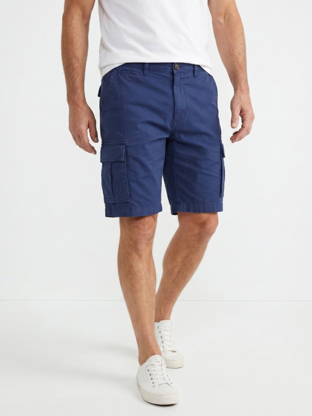 BRUNELLO CUCINELLI MEN'S 100% COTTON CASUAL NAVY BLUE SHORTS NWT MSRP $1095